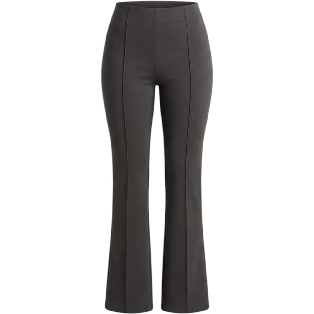 Zyia Active Black High Waisted Pintuck Flare Leggings Yoga Pants Womens Small